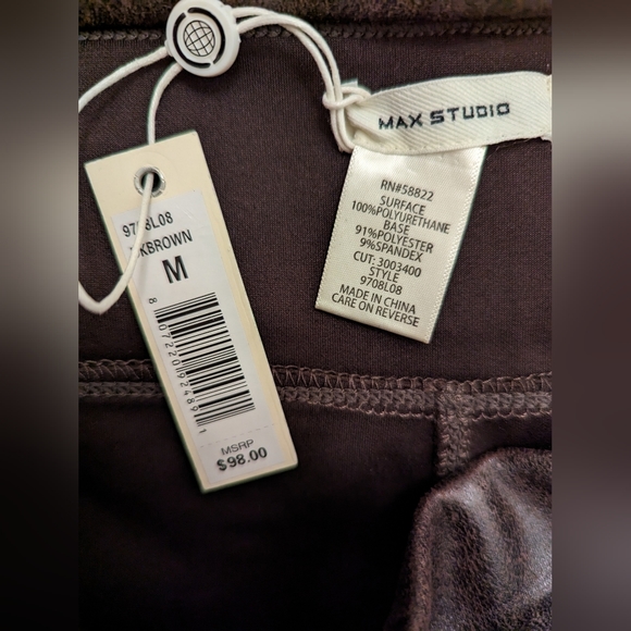 Max Studio faux leather leggings - Picture 3 of 3